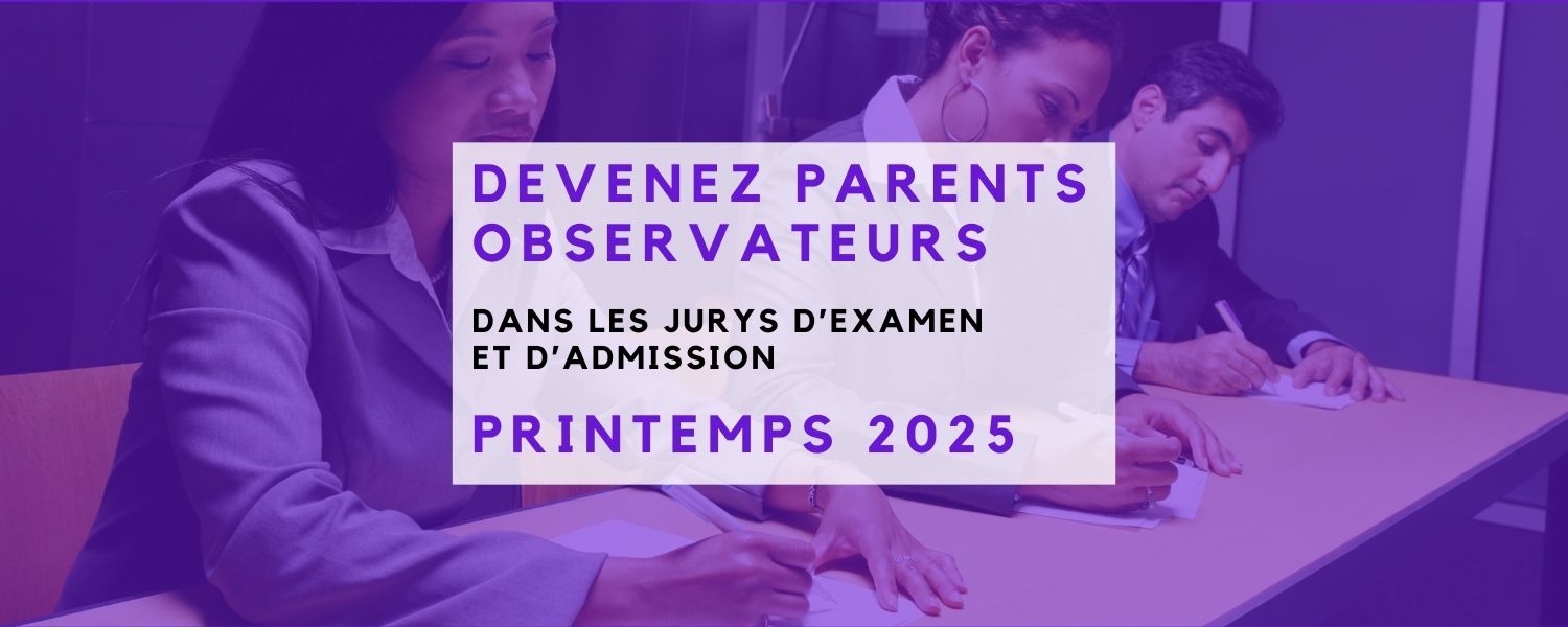 Devenez parent observateur dans les jurys 2025