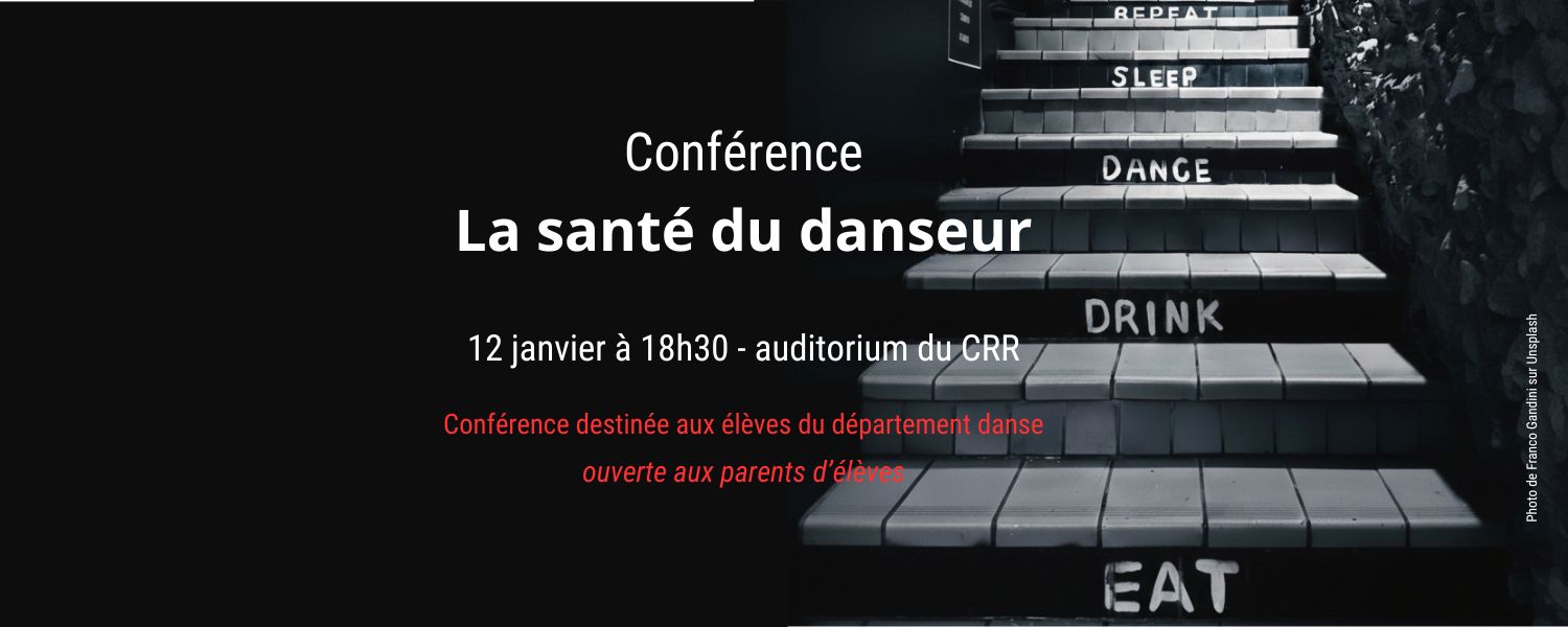 La santé du danseur – Conférence le 12 janvier à 18h30